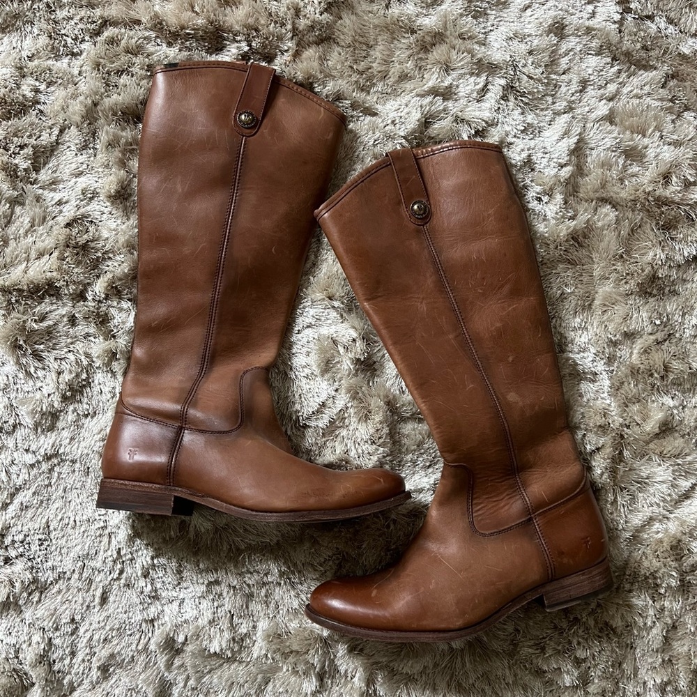 SOLD Frye Melissa Leather Knee-High Boots